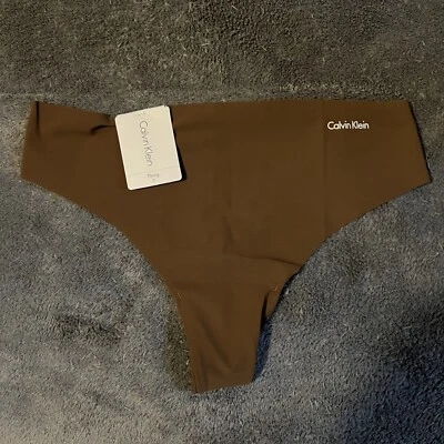 Mujer CALVIN KLEIN Tanga Invisible Bragas Microfibra Ropa Interior Pequeña Foto 1 de 4