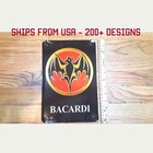 Bacardi Sign Bacardi Rum Sign Bacardi Metal Sign Bacardi Rum Gifts Metal Art Tin