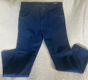 VTG Rustler Jeans Men 32x32 Dark Blue 100% Cotton Denim 87619PW Straight USA - Picture 1 of 7