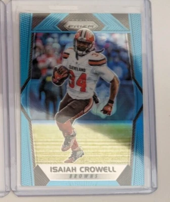 2017 Panini Prizm Light Blue /199 ISAIAH CROWELL #99 CLEVELAND BROWNS 🏈 - Image 1 of 2