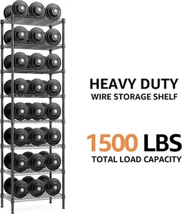 5 Tier Pantry Wire Shelves Steel Organizer Wire Rack Metal Storage Unit 14*30*60 - Picture 1 of 9