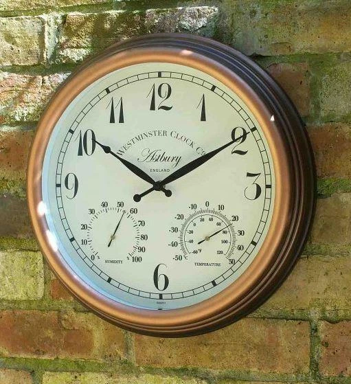 Smart Garden Astbury 15" Wall Clock and Thermometer - Image 1 of 1