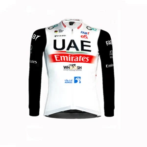 Hombres 2024 Emiratos Árabes Unidos Térmico Polar CICLISMO Equipo Jersey Ciclismo Manga Larga Camisetas Top - Imagen 1 de 4