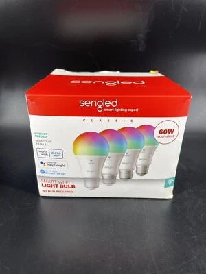 Sengled‎ ‎Colored Changing Smart Wi Fi Light Bulb No Hub Required Pack Of 4 pl - Image 1 of 3