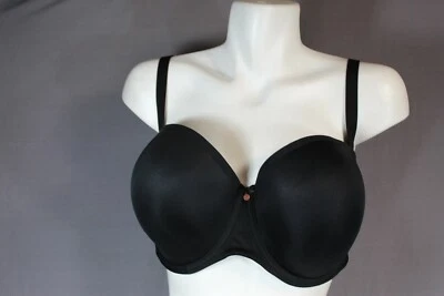 Elomi Underwire Lined Black Multi way Strapless Bra EL4300 US size 34K - Image 1 of 4