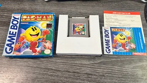 Nintendo Game Boy PAC-MAN Video Game 1991 Complete W manual - Picture 1 of 8