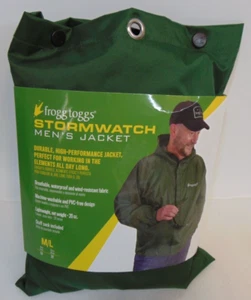 Frogg Toggs M/L Para hombres Chaqueta de Lluvia Reloj Tormenta Chaqueta Verde SW62123-09 Dri 2 PORE - Imagen 1 de 7