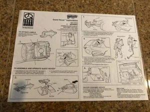 GALOOB JONNY QUEST ROVER JEEP INSTRUCTIONS - Picture 1 of 1