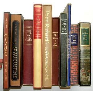 Heritage Press LOT 10 Books w/ Slipcases & Sandglass Notes - Picture 1 of 7