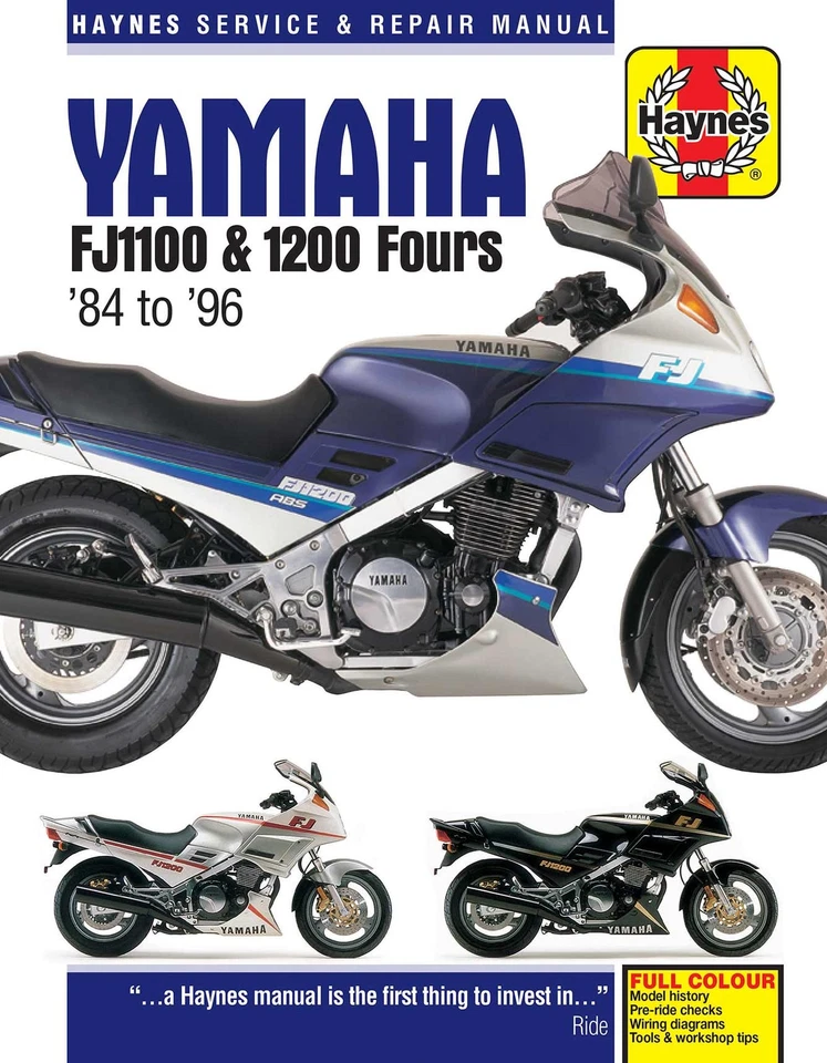 Yamaha FJ1100 & 1200 Fours (1984-1996) Haynes Repair Manual - Image 1 of 4