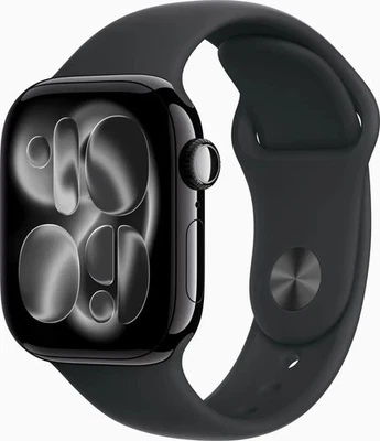 Apple Watch Series 11 5G 46mm Aluminium Jet Black Sport Band Black M/L - Bild 1 von 3
