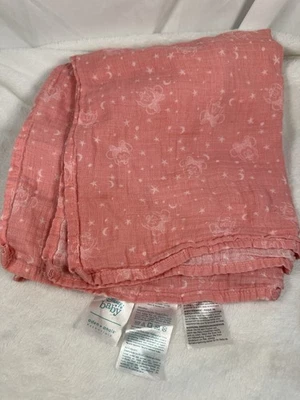 Aden + Anais Disney MINNIE MOUSE Pink Swaddle Receiving Blanket Girl 42x42 in. - Image 1 of 4