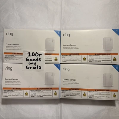 4x Ring Alarm Contact Sensor 6-Pack 2nd Gen 6 Doors or Windows White - 24 TOTAL - Image 1 of 3
