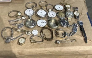 30 Stück Vintage Handuhr Konvolut WalthamElgin,Benrus,Bulova,timex Teile/Reparatur - Bild 1 von 12