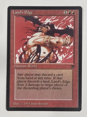 Land’s Edge Legends MP Moderate Play MTG Magic The Gathering - Image 1 of 2