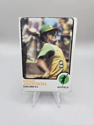 Reggie Jackson 1973 Topps #255 en muy buen estado Foto 1 de 2