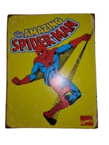 Spiderman Marvel Comics 2007 Retro Look Tin Metal Sign 12.5"W x 16"H Made in USA - Bild 1 von 2