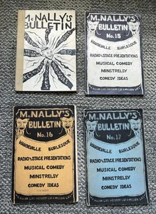 Lot of 4 McNally's Bulletin Vaudeville Burlesque Blackface Minstrelsy 1926-31 - Bild 1 von 11