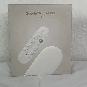 Google TV Streamer 4K with Voice Search Remote Porcelain 32 Gb, Movies, Live TV. - Picture 1 of 10