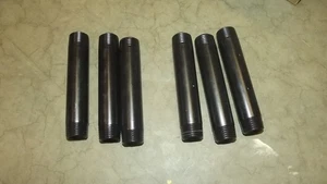 6 Pack 1/2" x 4" Black Nipples Fitting, DIY T20 - Picture 1 of 1