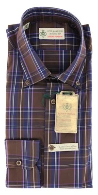 Luigi Borrelli 棕色衬衫 17/43 — 第 1/4 张图片