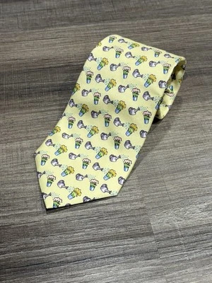 Corbata de seda con estampado de jardinería talla única Vineyard Vines para hombre adulto Foto 1 de 4