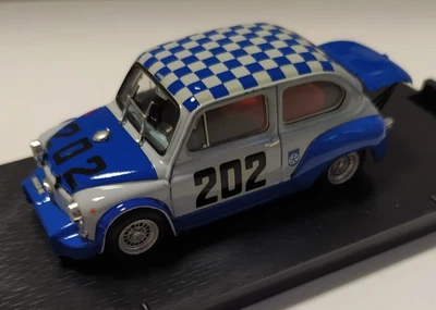 BRUMM 1:43 AUTO FIAT ABARTH 1000 BERLINA TRENTO BONDONE 1970 #202 CAMPANINI R430 - Immagine 1 di 2