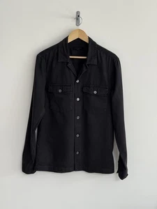 Allsaints “Spotter” Overshirt Shacket Shirt Jacket Black Medium - Picture 1 of 13