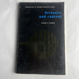 Deviance And Control by Albert K Cohen 1966 - Picture 1 of 8