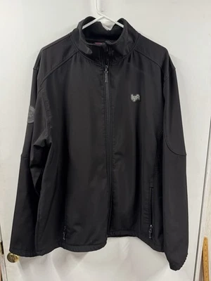 Lyft 1K Rides Jacket Mens 2XL Black Softshell Fleece Lined Zip Up Long Sleeve - Image 1 of 4
