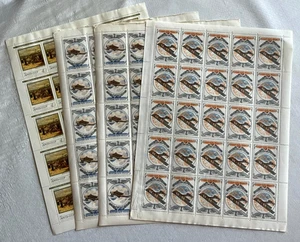 USSR, Russian stamps 10 full sheets Mix 1961-70, 1971-1980, 1981-90 - Picture 1 of 3