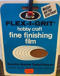 RDC - Flex-I-Grit Hobby Craft Fine Finishing Film Med & Fine Assortment - Picture 1 of 1