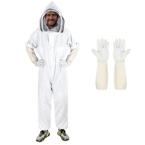 Bee Suits for Men WomenBee Keeper Suite with Beekeeping GlovesBeekeeping Suit - Picture 1 of 7