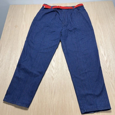 NWOT  Vintage Women’s Levi’s Denim Pinstripe Pants Size 38 High Waist - Image 1 of 4