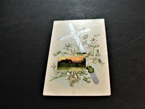 All Easter Joy be Yours Greetings - Unposted Embossed 1900s Postcard.  RARE. - Imagen 1 de 3