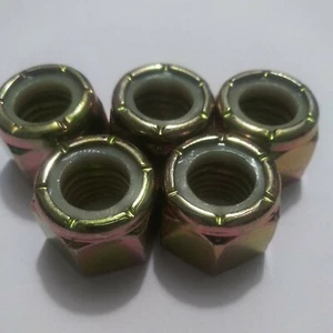 Tuerca hexagonal de bloqueo de nailon 5/8"-11 rosca gruesa "5 tuercas" grado 8 hecho en zinc en Estados Unidos - Imagen 1 de 1