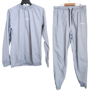 Fighthaus Contender Sauna Suit Blackout Top Pants Women's XL Silver Gray NEW - Picture 1 of 14