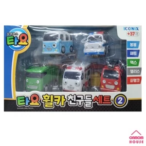 Tayo Little Bus Wheels Car Friends Set 2 Max Bongbong Alice Pat Frank Korean Toy - Picture 1 of 5