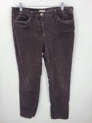 Eileen Fisher Pants Womens 10 Brown Corduroy Tapered Fit Casual Trousers - Image 1 of 4