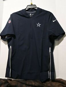 Dallas Cowboys Nike on Field Short Sleeve Pullover Shirt 1/3 zip Men's Med NIP