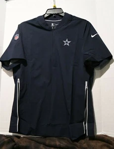 Dallas Cowboys Nike on Field Short Sleeve Pullover Shirt 1/3 zip Men's Med NIP - Picture 1 of 9