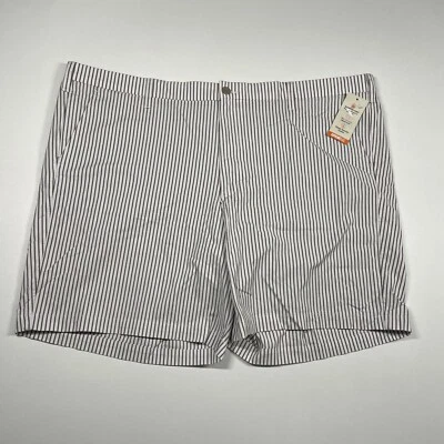 Pantalones Cortos Dockers Para Hombre 48 Grandes y Altos Rayas Blancas Supreme Flex Ultimate Chino NUEVO Foto 1 de 4