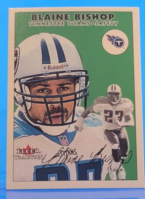 Blaine Bishop, S - Fleer-Tradition / Skybox - Titans, 2000 - #204 - Image 1 of 2