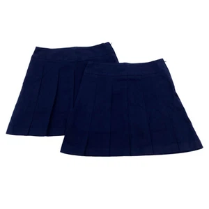 The Children's Place Girls Size 16 Slim Uniform Skirt Navy (2 Pack) - Picture 1 of 12