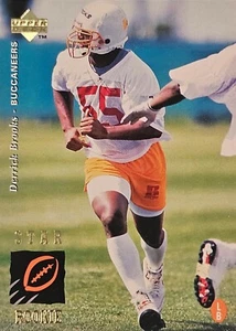 1995 Upper Deck Derrick Brooks Rookie Rc Card Tampa Bay Bucs NFL Hall of Fame - Picture 1 of 1