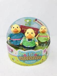NEW Lil Li'l Woodzeez Quickquack Duck Family w/storybook Read - Picture 1 of 10