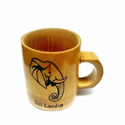 10.4 oz Natural 🥛BAMBOO COFFEE TEA MUG 🍺 BEER MUG WITH HANDLE Eco Friendly US  - Image 1 of 4