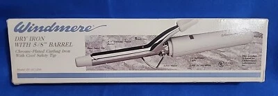 WINDMERE Dry Iron 5/8" Barrel Vintage Professional Style Curling Ivory - Image 1 of 3