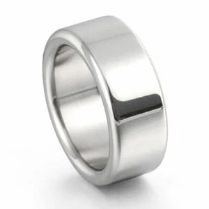 Thick Heavy Duty Stainless Steel Metal Silver Male Cock Ring Penis Enhancer Band - Picture 1 of 16