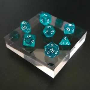 Juego completo de dados - Oceanic Aquamarine - D4 a D20 - Dungeons & Dragons D&D - Imagen 1 de 1